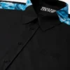 Camisa estampada de popelín de algodón