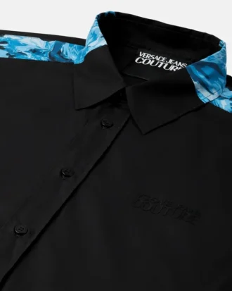 Camisa estampada de popelín de algodón