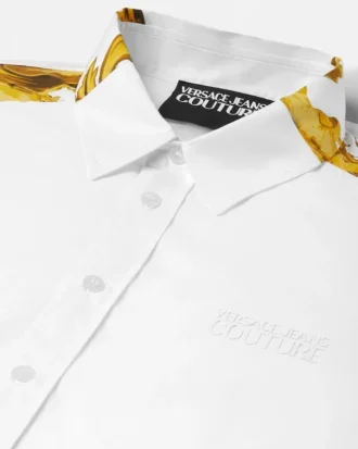 Camisa estampada de popelín de algodón