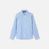 Camisa infantil a rayas con logotipo Safety Pin Camisa infantil a rayas con logotipo Safety Pin