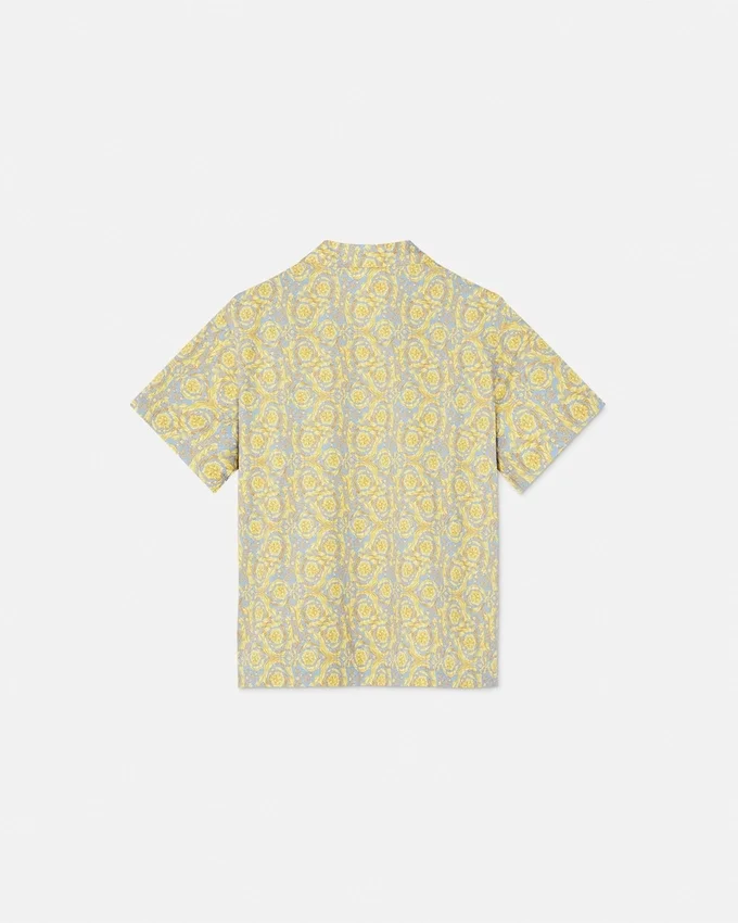 Camisa infantil con estampado Barocco Allover Camisa infantil con estampado Barocco Allover