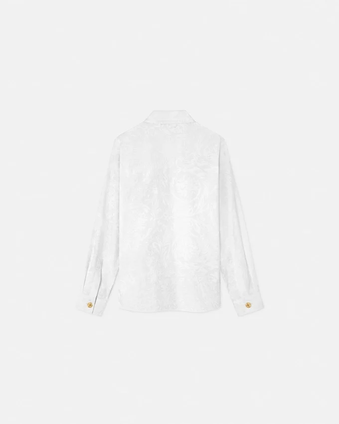 Camisa infantil de popelín de algodón jacquard Camisa infantil de popelín de algodón jacquard