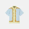 Camisa infantil de seda a rayas Barocco Camisa infantil de seda a rayas Barocco