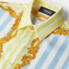 Camisa infantil de seda a rayas Barocco Camisa infantil de seda a rayas Barocco
