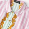Camisa infantil de seda a rayas Barocco
