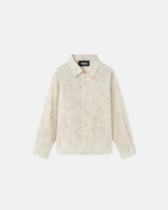 Camisa infantil estampada de popelín de algodón