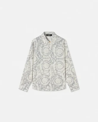 Camisa infantil estampada de popelín de algodón