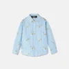 Camisa infantil Pinstripe Pin Camisa infantil Pinstripe Pin