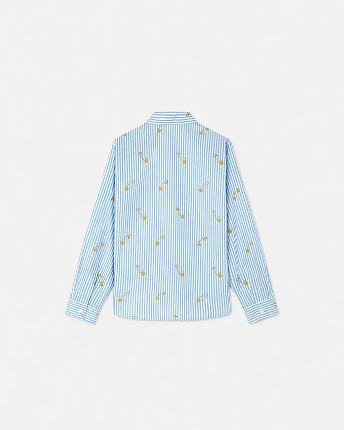 Camisa infantil Pinstripe Pin Camisa infantil Pinstripe Pin