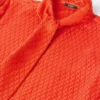 Camisa Lavallière de seda jacquard con estampado V Allover Camisa Lavallière de seda jacquard con estampado V Allover