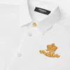 Camisa Oxford para niño con escudo del logotipo de Versace Camisa Oxford para niño con escudo del logotipo de Versace