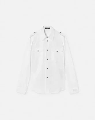 Camisa regular de popelín de algodón Camisa regular de popelín de algodón