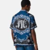 Camisa slim de sarga de seda estampada Camisa slim de sarga de seda estampada