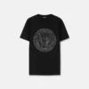 Camiseta ajustada de jersey de algodón adornada
