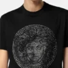 Camiseta ajustada de jersey de algodón adornada