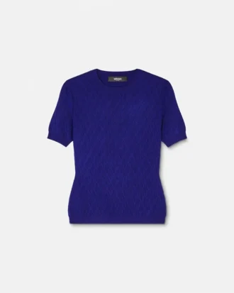 Camiseta ajustada de viscosa elástica jacquard