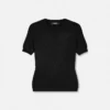 Camiseta ajustada de viscosa elástica jacquard Camiseta ajustada de viscosa elástica jacquard