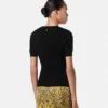 Camiseta ajustada de viscosa elástica jacquard Camiseta ajustada de viscosa elástica jacquard