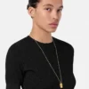 Camiseta ajustada de viscosa elástica jacquard Camiseta ajustada de viscosa elástica jacquard