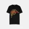 Camiseta con leopardo Versace bordado Camiseta con leopardo Versace bordado