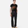 Camiseta con leopardo Versace bordado Camiseta con leopardo Versace bordado