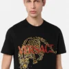 Camiseta con leopardo Versace bordado Camiseta con leopardo Versace bordado