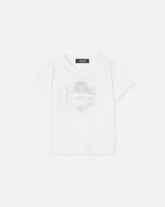 Camiseta con purpurina Versace Milano Kids