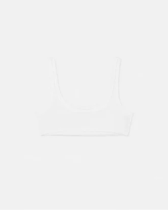 Camiseta de algodón acanalado