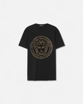 Camiseta de jersey de algodón adornada