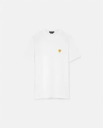 Camiseta de jersey de algodón bordada