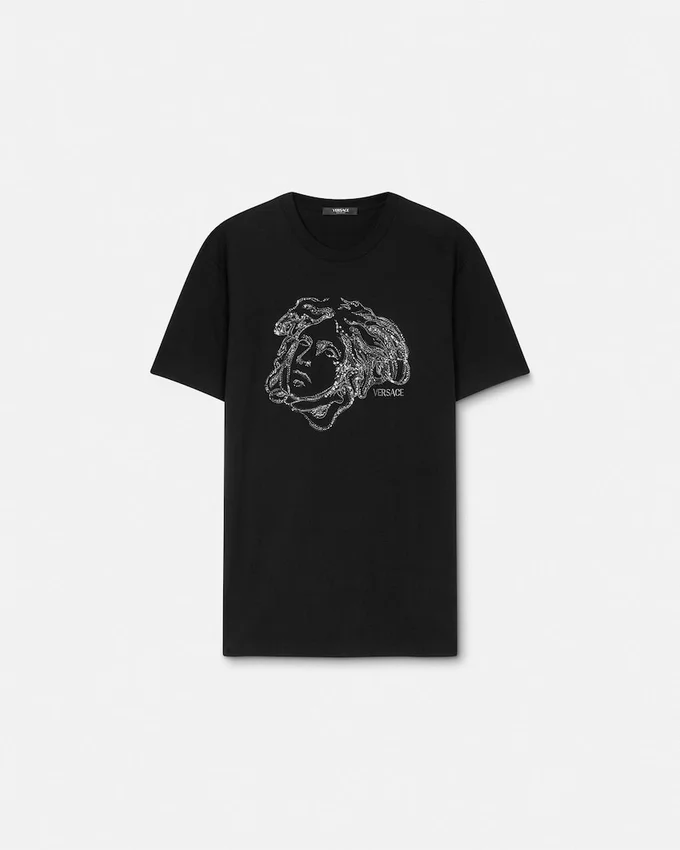 Camiseta de jersey de algodón bordada Camiseta de jersey de algodón bordada