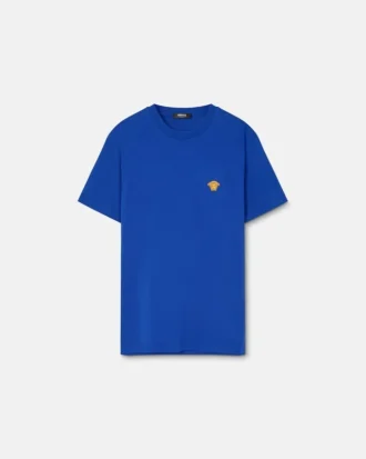 Camiseta de jersey de algodón bordada