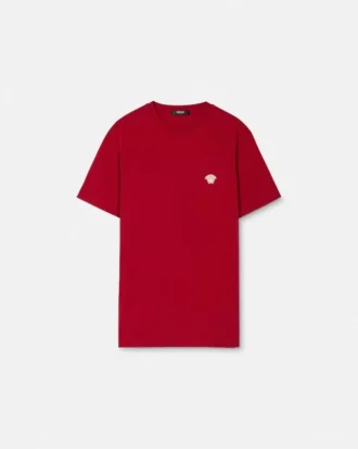 Camiseta de jersey de algodón bordada