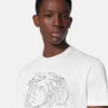 Camiseta de jersey de algodón bordada Camiseta de jersey de algodón bordada