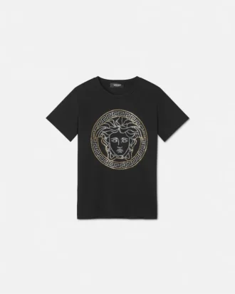 Camiseta de jersey de algodón con adornos para niño