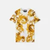 Camiseta de jersey de algodón estampada