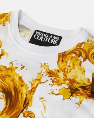 Camiseta de jersey de algodón estampada