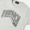 Camiseta de jersey de algodón estampada y adornada para niño Camiseta de jersey de algodón estampada y adornada para niño
