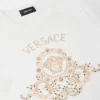 Camiseta de jersey de algodón estampada y adornada para niño Camiseta de jersey de algodón estampada y adornada para niño