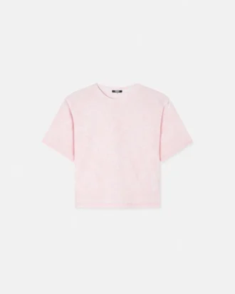 Camiseta estampada de jersey de algodón
