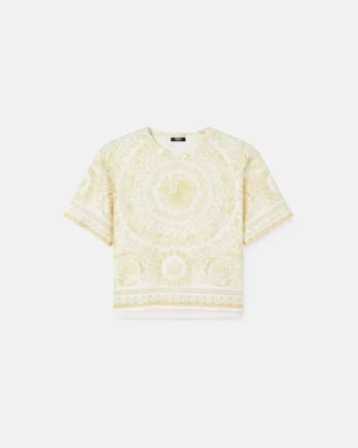 Camiseta estampada de jersey de algodón