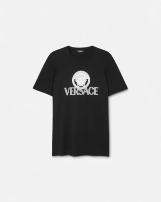 Camiseta estampada de jersey de algodón