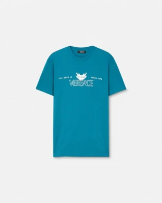 Camiseta estampada de jersey de algodón