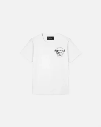 Camiseta infantil estampada de jersey de algodón