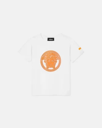 Camiseta infantil estampada de jersey de algodón