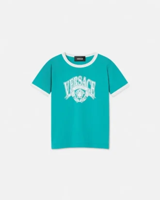 Camiseta infantil estampada de jersey de algodón