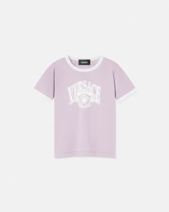 Camiseta infantil estampada de jersey de algodón