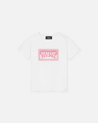 Camiseta infantil estampada de jersey de algodón