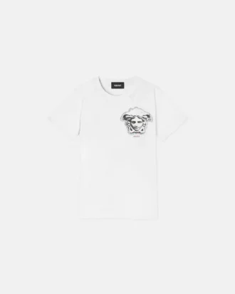 Camiseta infantil estampada de jersey de algodón