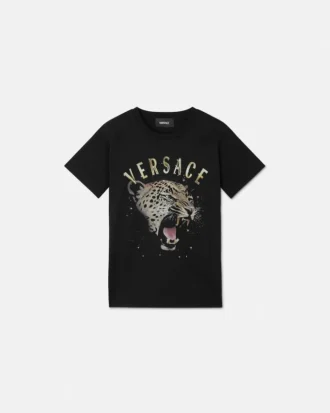 Camiseta infantil estampada de jersey de algodón